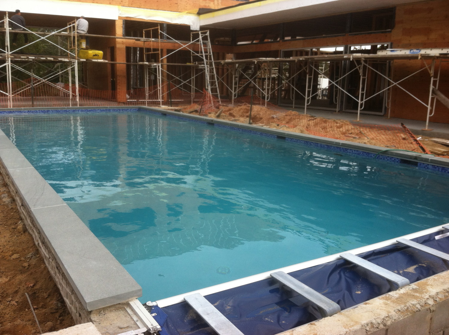 heated gunite pool