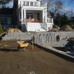 retaining wall block Patricks Pools southampton construction
