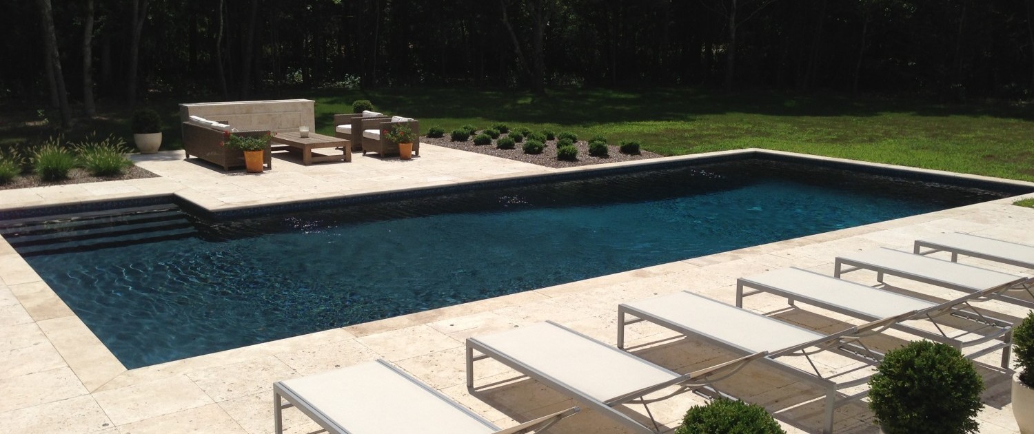 East Hampton Gunite pool installation
