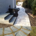 Travertine / tumbled marble suffolk county installation