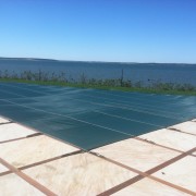 Winter Months - Patricks Pools Installed Loop Loc safety pool cover in Southampton, Long Island
