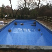 pool liner install