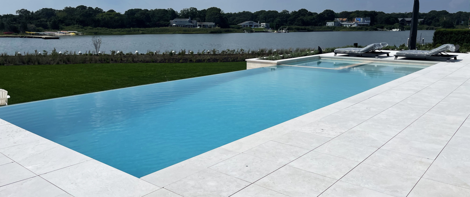 Westhampton Infinity edge pool & spa – Patricks Pools | Long Island, NY ...